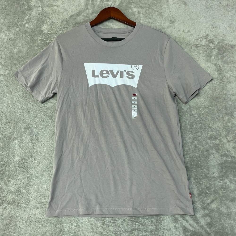 NWT Levi's Graphic T-Shirt Men's Small Gray 100% Cotton Standard Fit